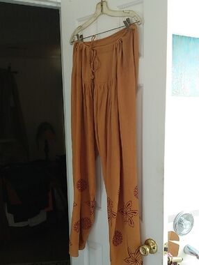 Bohemian BOHO Harem Pants in Ocher From India